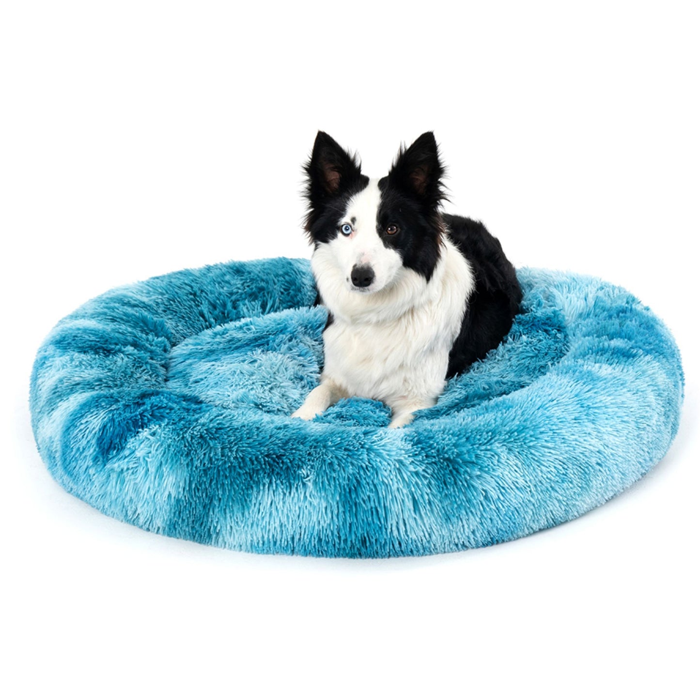 Fluffy Donut Dog Bed 🛏️ – Calming, Cozy & Washable Pet Haven 🐶🐱
