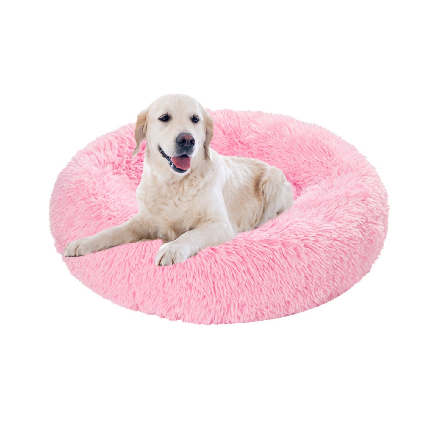 Fluffy Donut Dog Bed 🛏️ – Calming, Cozy & Washable Pet Haven 🐶🐱