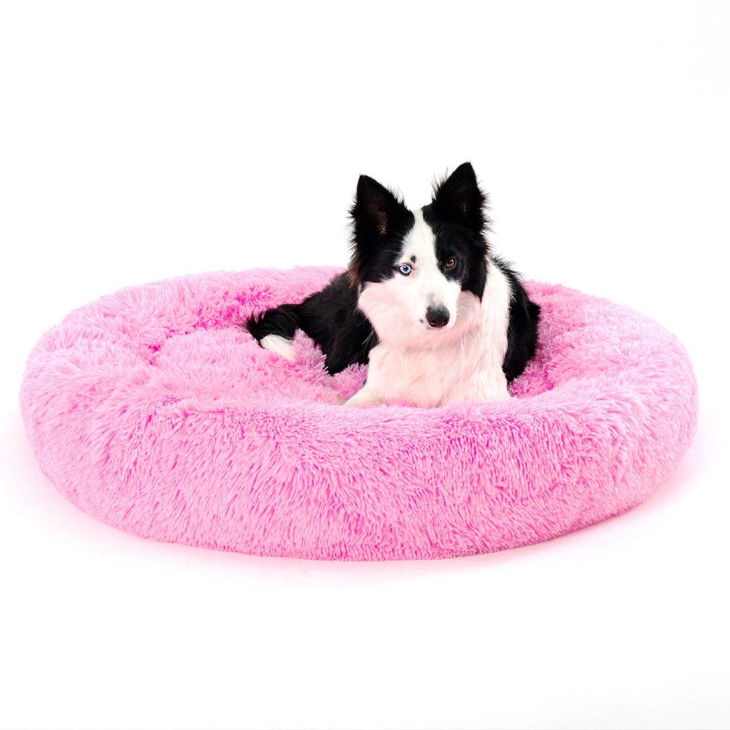 Fluffy Donut Dog Bed 🛏️ – Calming, Cozy & Washable Pet Haven 🐶🐱